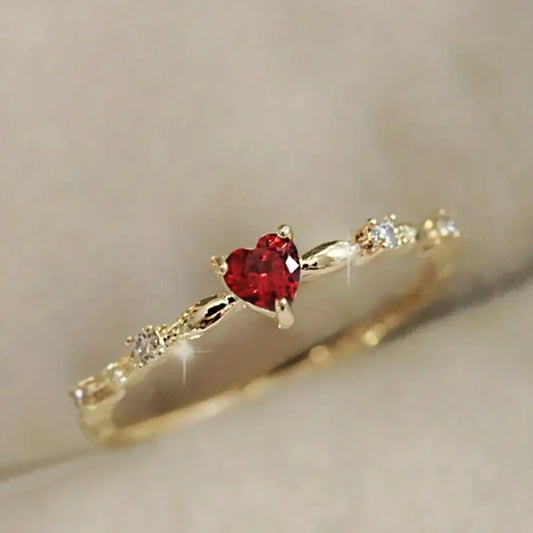 Katia | Anello con cuore | Oro